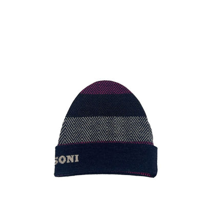 Missoni blauwe wollen muts