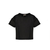 Herno Black Elastane T-Shirt for Women - Sophisticated Style