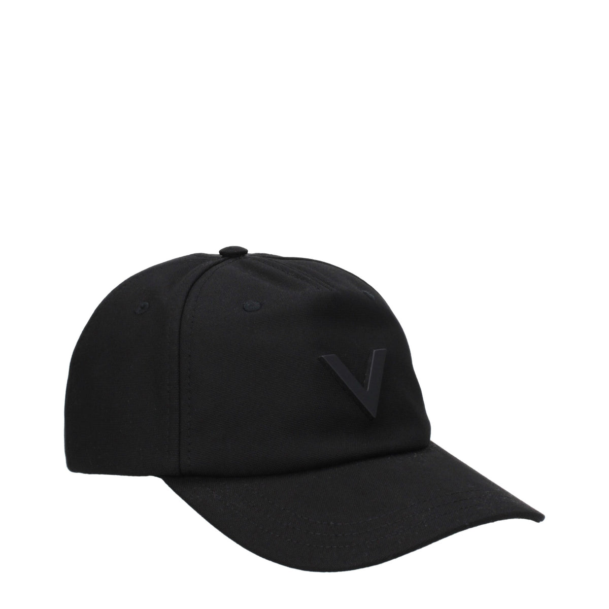 Valentino Garavani Black Cotton Baseball Cap