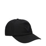 Valentino Garavani Black Cotton Baseball Cap