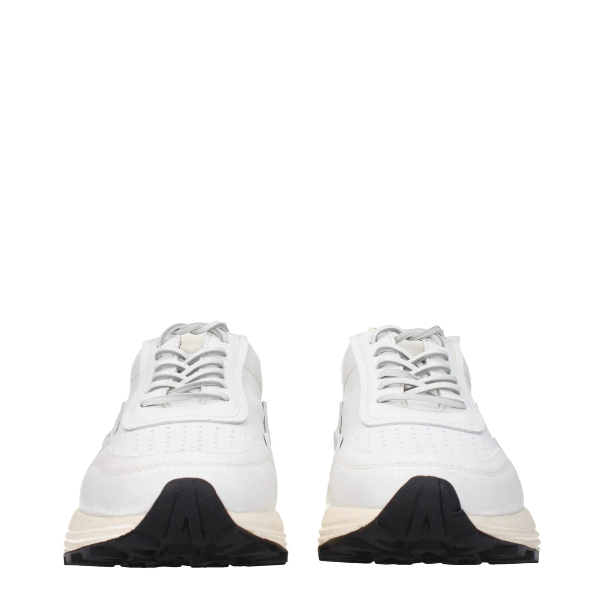 Buttero White Leather Chunky Sneakers for Men - Stylish Comfort