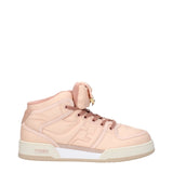 Fendi Pink Nylon High Top Sneakers for Women