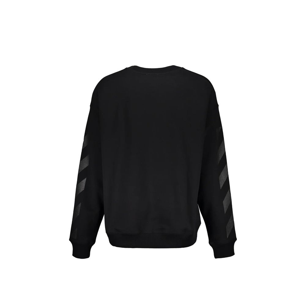 Off-White Black Cotton Sweatshirt