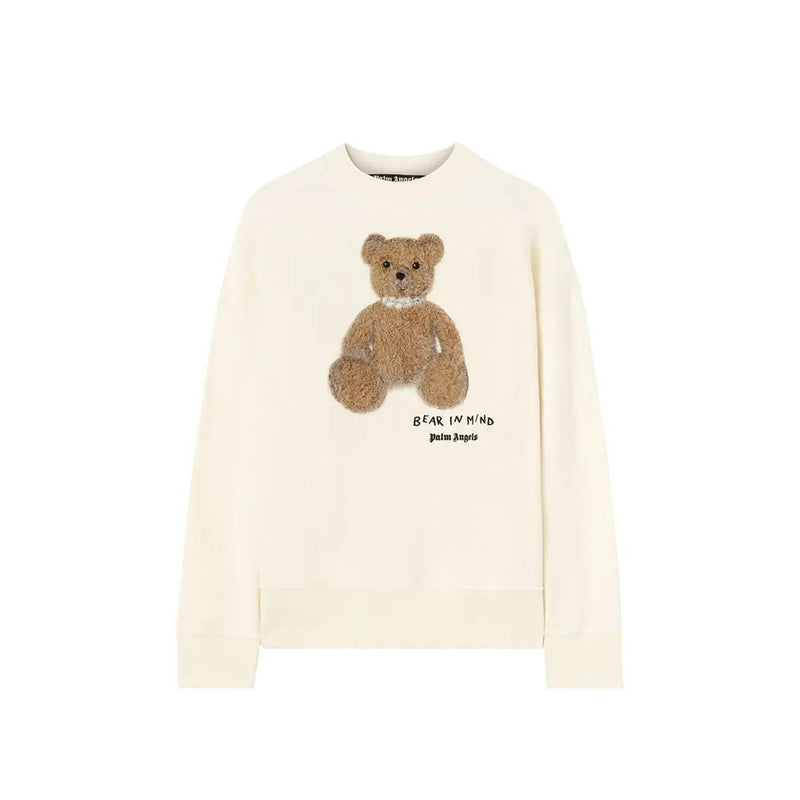Palm Angels White Cotton Sweatshirt for Men