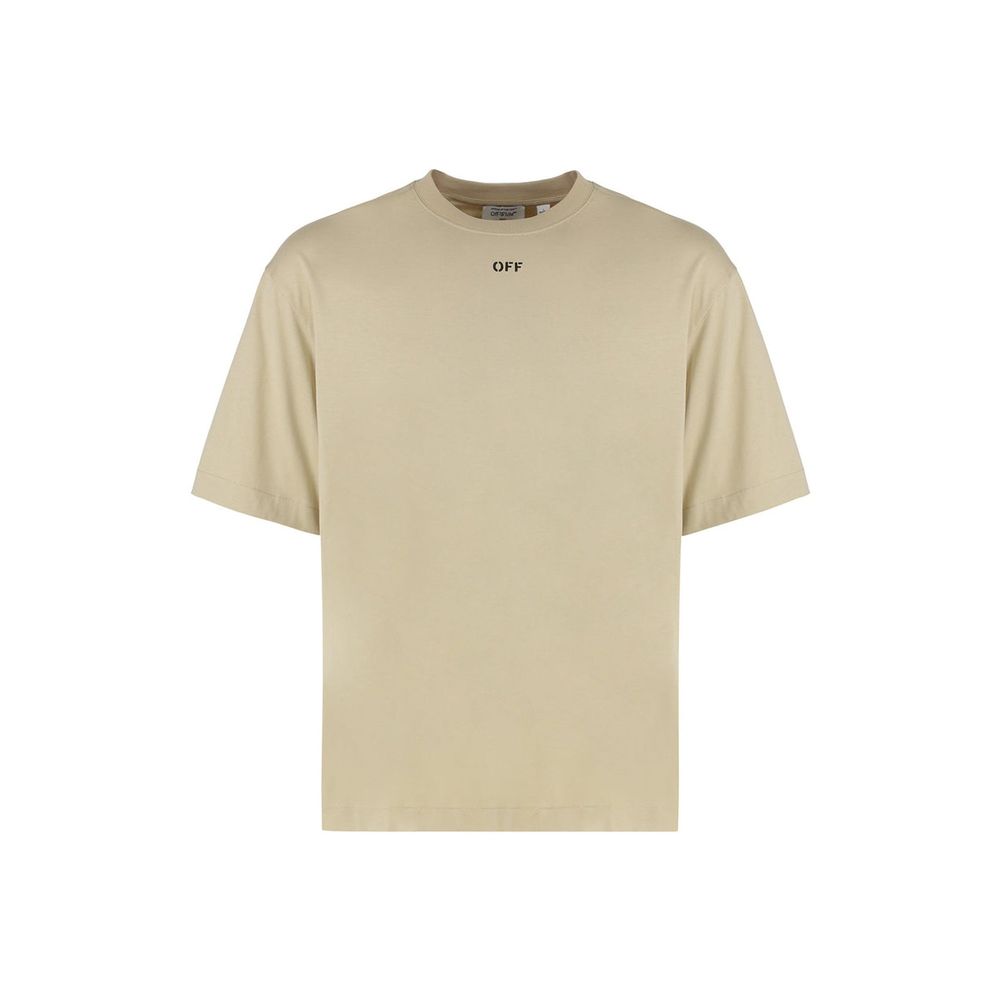 T-shirt en coton beige Off-White