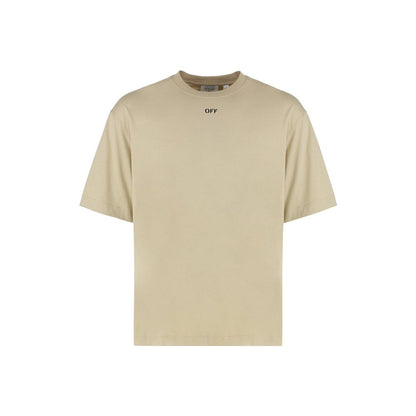 T-shirt en coton beige Off-White