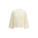 Fabiana Filippi Cream Fleece Wool Sweatshirt - Luxurious Comfort