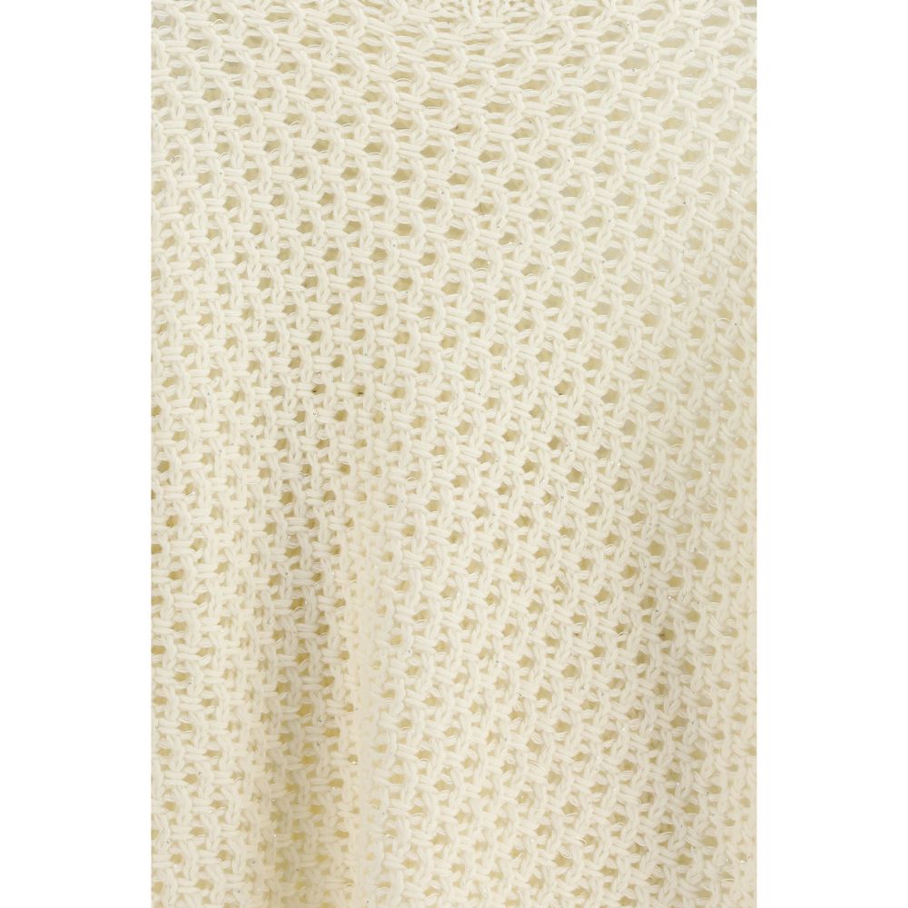 Fabiana Filippi Cream Fleece Wool Sweatshirt - Luxurious Comfort