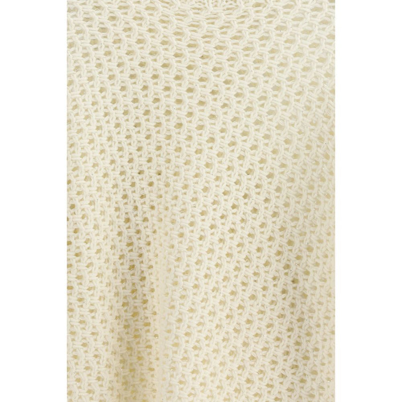 Fabiana Filippi Cream Fleece Wool Sweatshirt - Luxurious Comfort