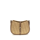 Etro Beige Raffia Pony Shoulder Bag - A Blend of Style and Functionality