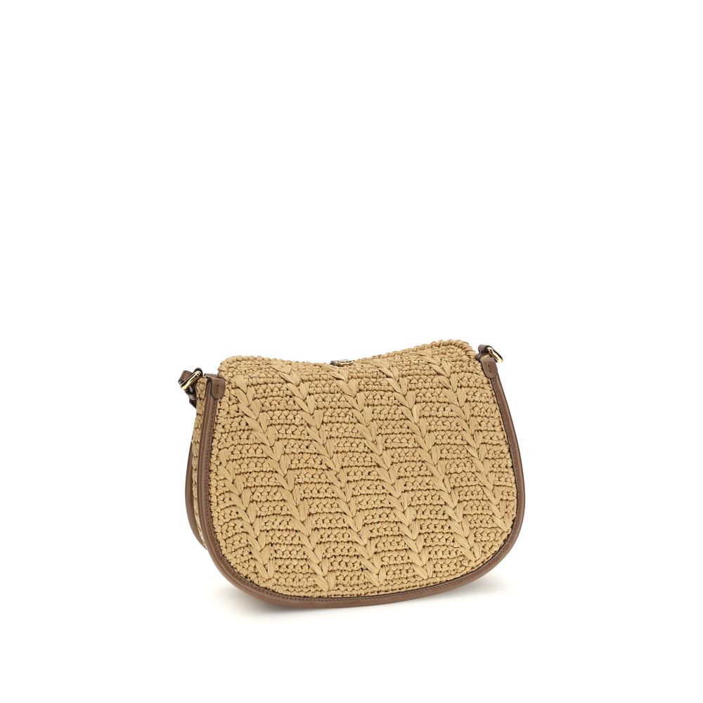 Etro Beige Raffia Pony Shoulder Bag - A Blend of Style and Functionality