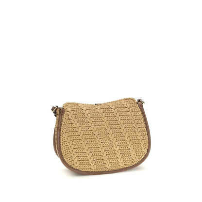 Sac bandoulière Etro beige en raphia
