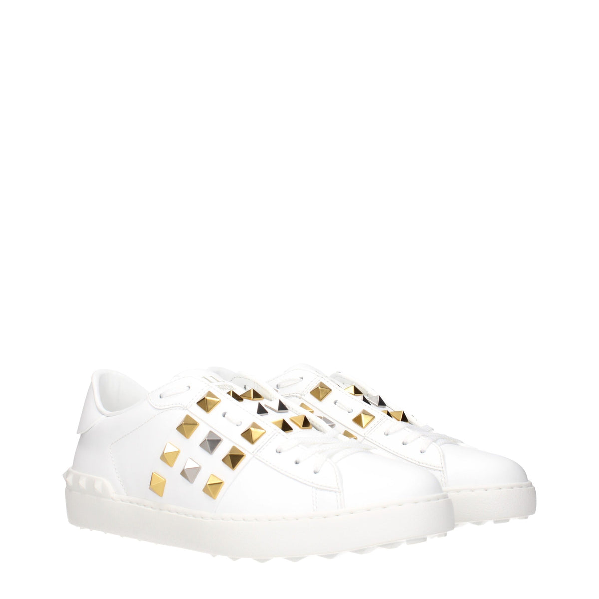 Valentino Garavani Sneakers en Cuir Blanc pour Hommes