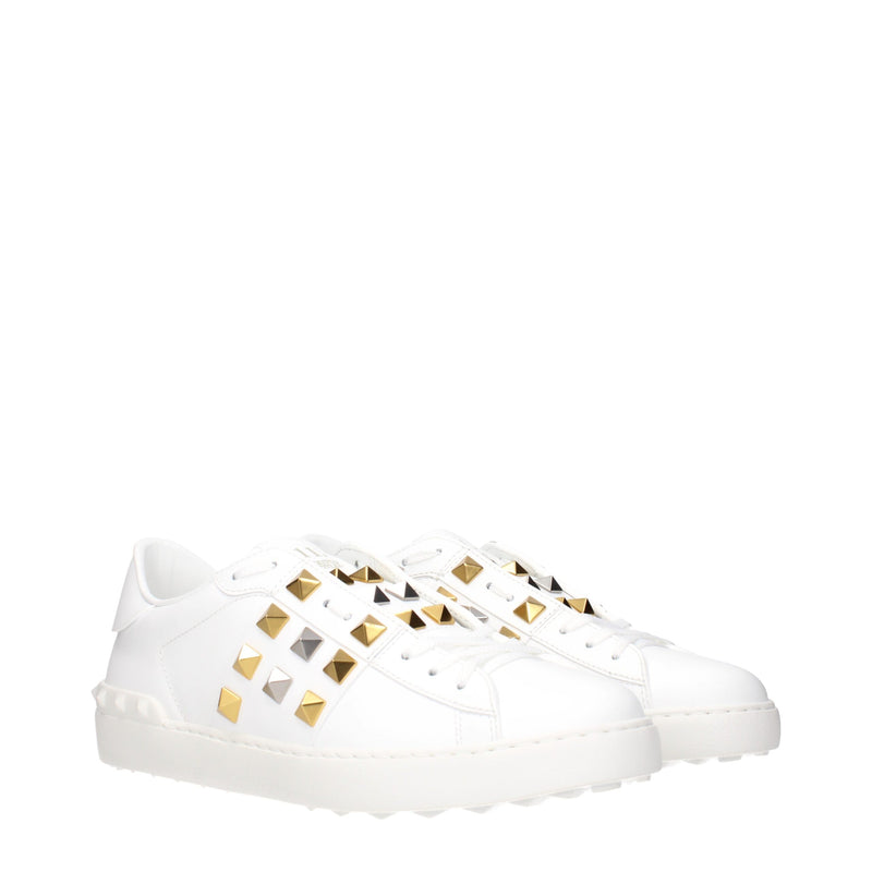 Valentino Garavani Sneakers en Cuir Blanc pour Hommes