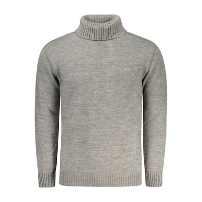 Pull homme en acrylique gris fusil