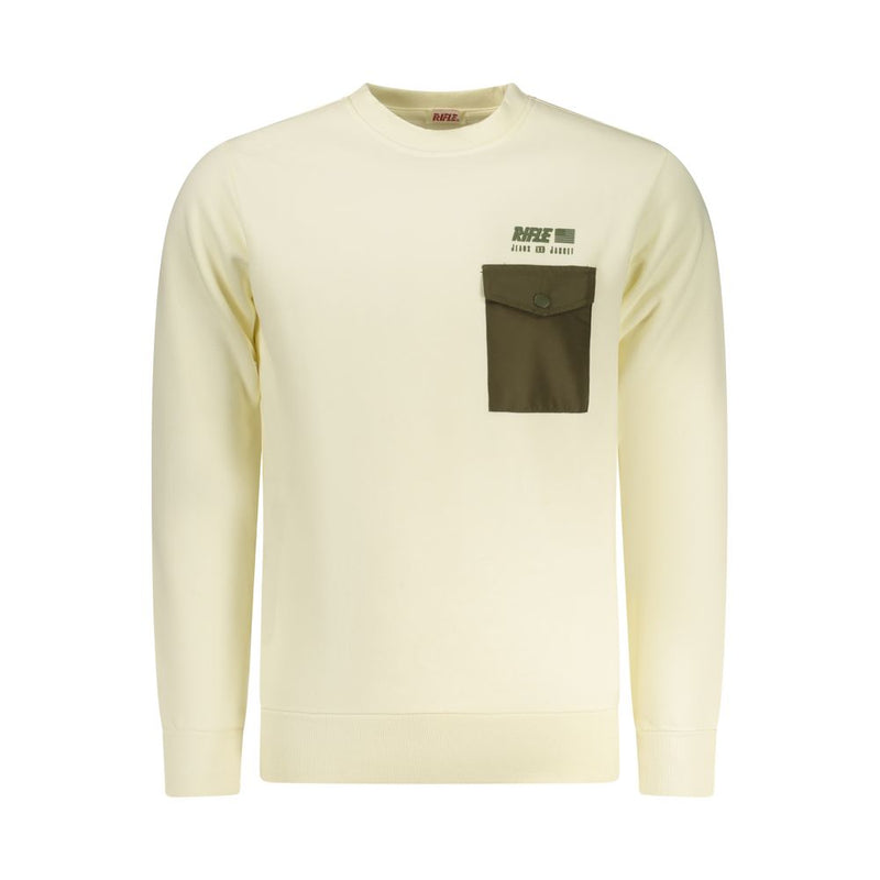 Rifle White Cotton Men's Sweatshirt - Stylish Comfort