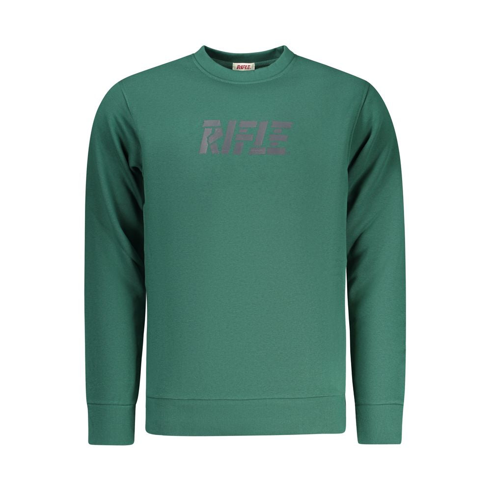 Rifle Green Cotton Sweatshirt - Confort et Style