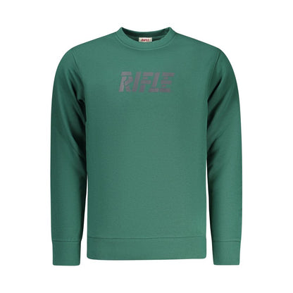 Sweat-shirt en coton vert fusil