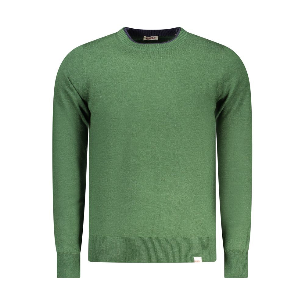 Rifle Verde Polyester Sweater for Men