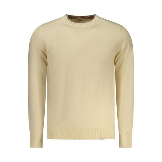 Pull homme en polyester beige fusil