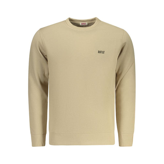 Sweat-shirt homme en coton beige Rifle