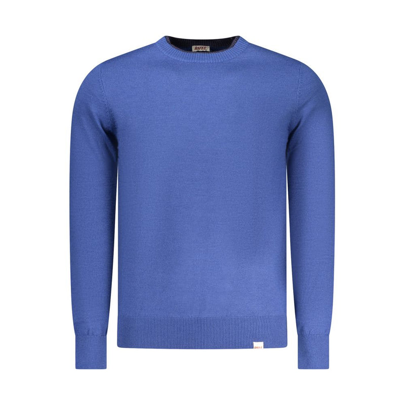 Rifle Blue Polyester Men Sweater - Stylish Comfort for Every Occasion
