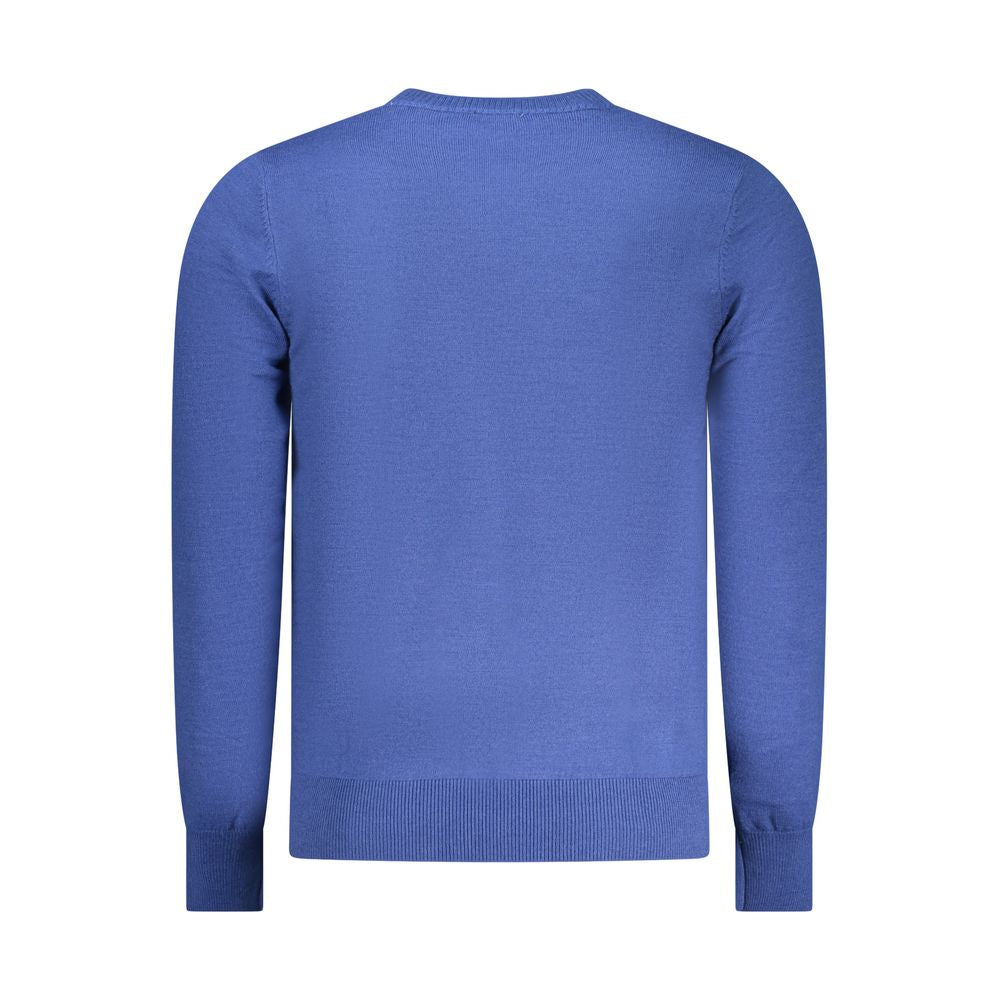 Rifle Blue Polyester Men Sweater