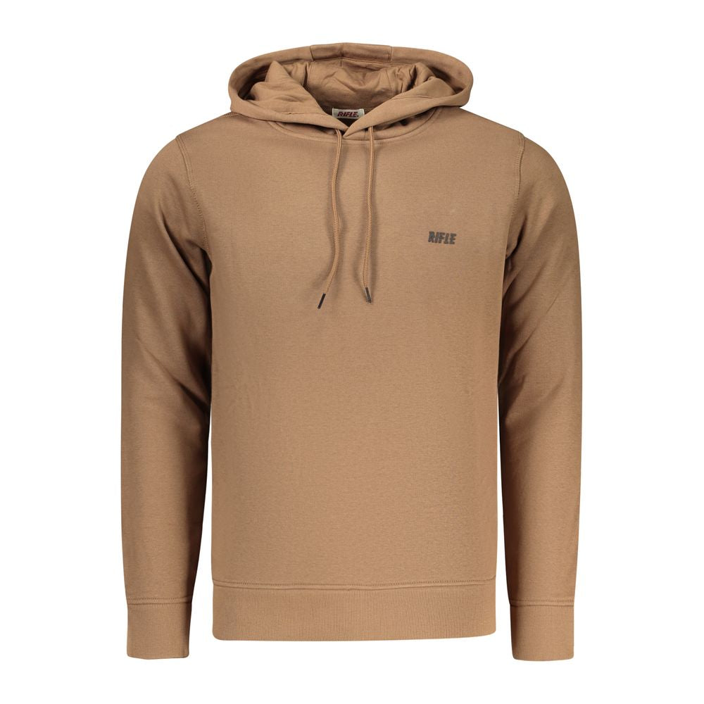 Rifle Brown Cotton Sweatshirt - Comfort and Style for Men