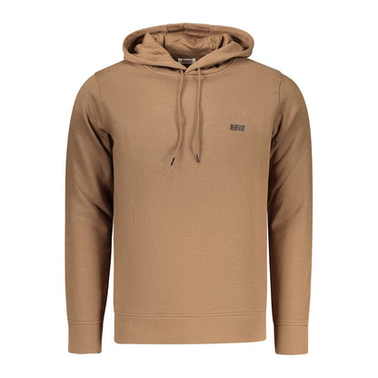Sweat-shirt en coton marron fusil