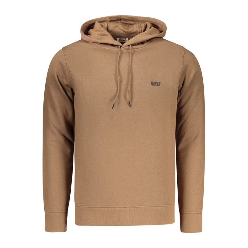 Rifle Brown Cotton Sweatshirt - Comfort and Style for Men