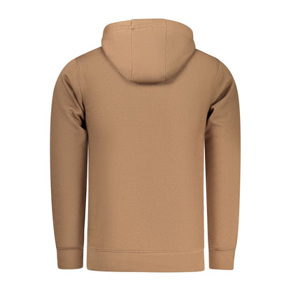 Sweat-shirt en coton marron fusil