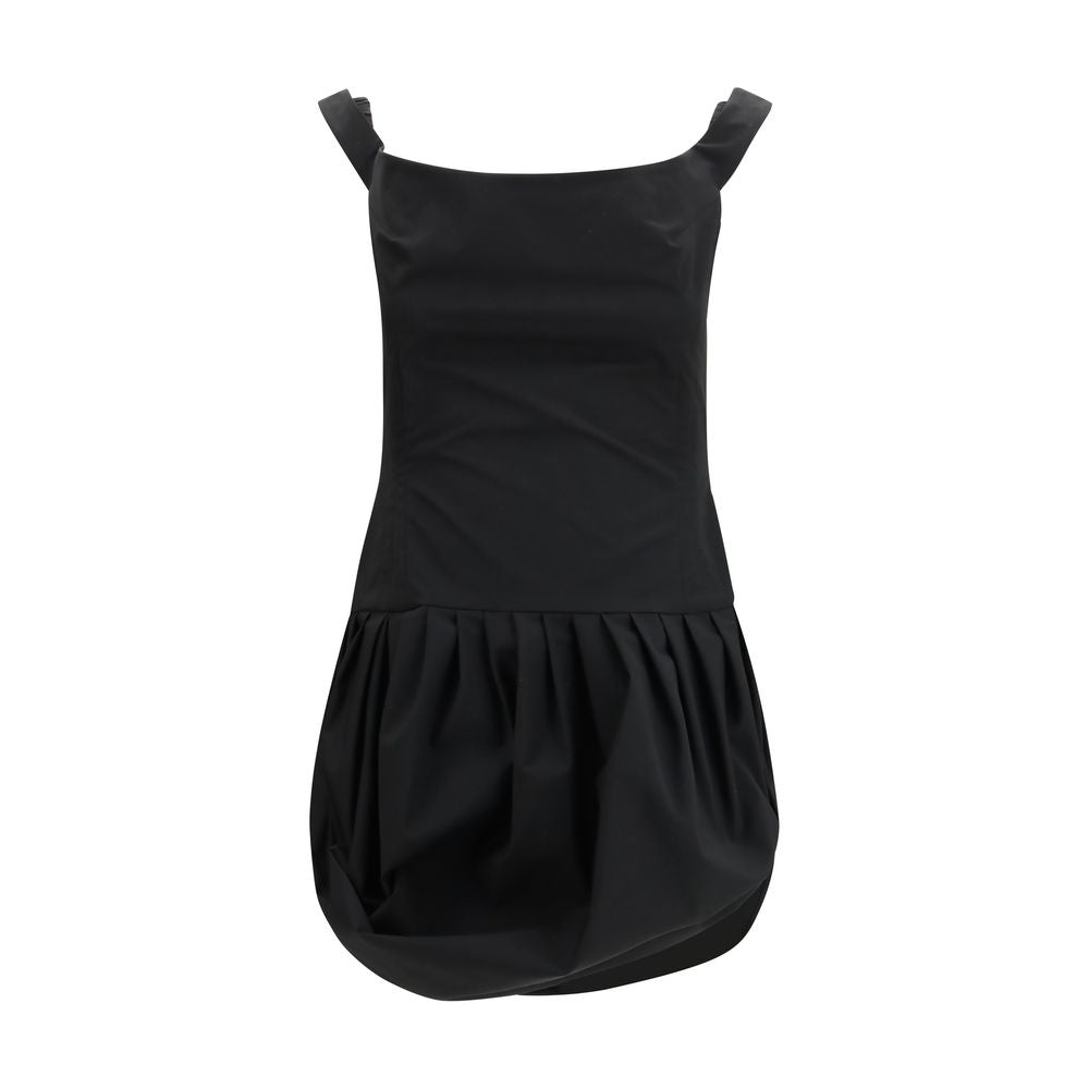 Magda Butrym Off-Shoulder Black Mini Dress for Women