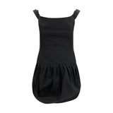 Magda Butrym Off-Shoulder Black Mini Dress for Women