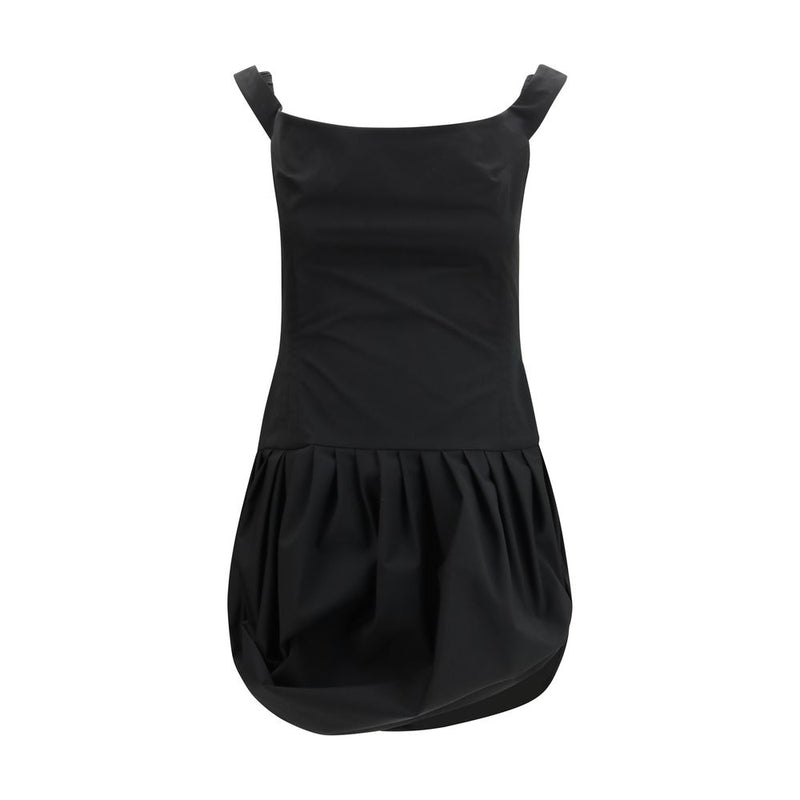 Magda Butrym Off-Shoulder Black Mini Dress for Women