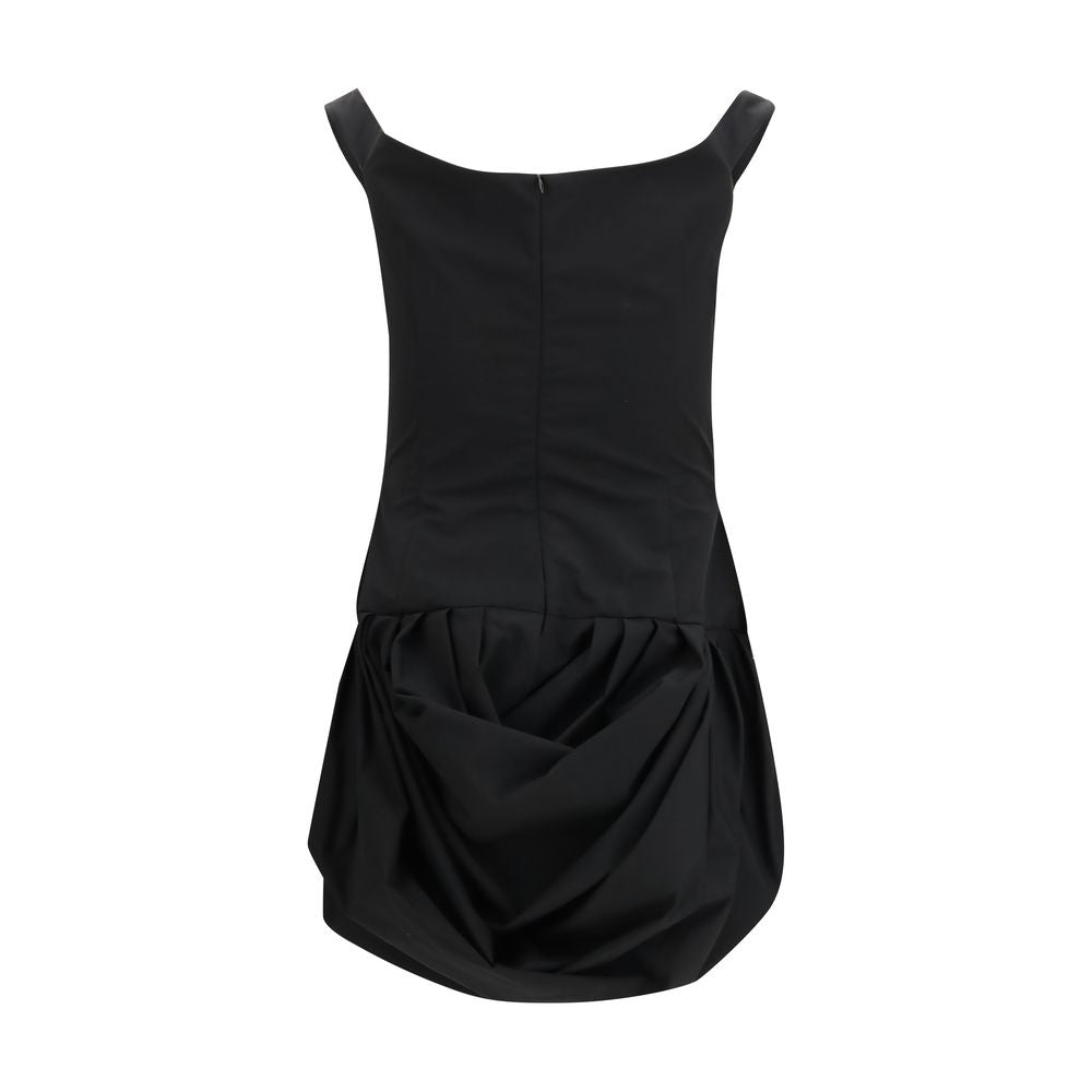 Magda Butrym Off-Shoulder Black Mini Dress for Women