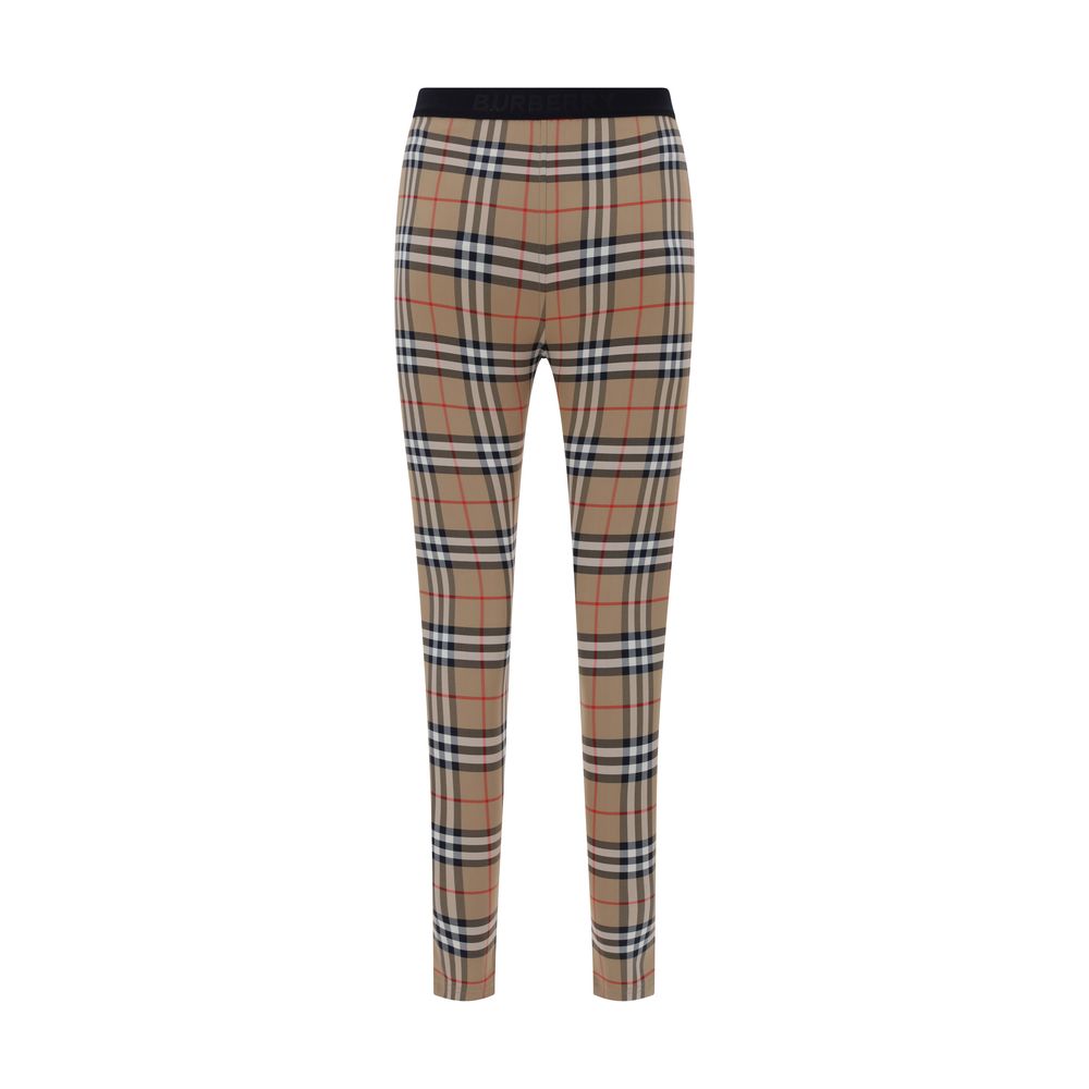 Leggings Burberry Archive Check en Polyamide pour Femmes
