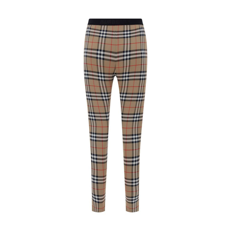 Leggings Burberry Archive Check en Polyamide pour Femmes