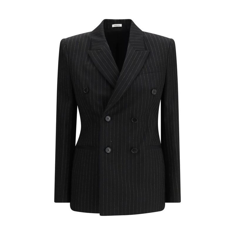 Alexander McQueen Black Wool Blazer - Élégance Moderne