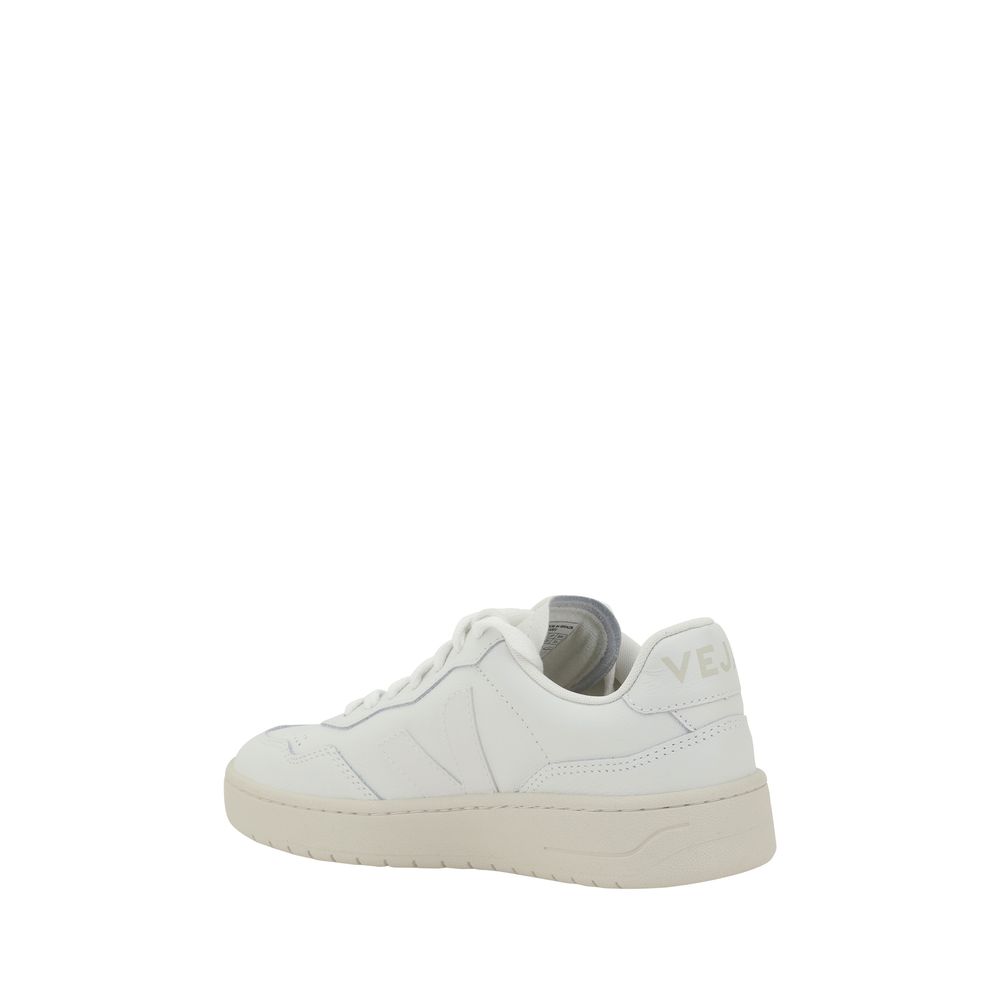 Veja White Organic Leather Low Top Sneakers for Women