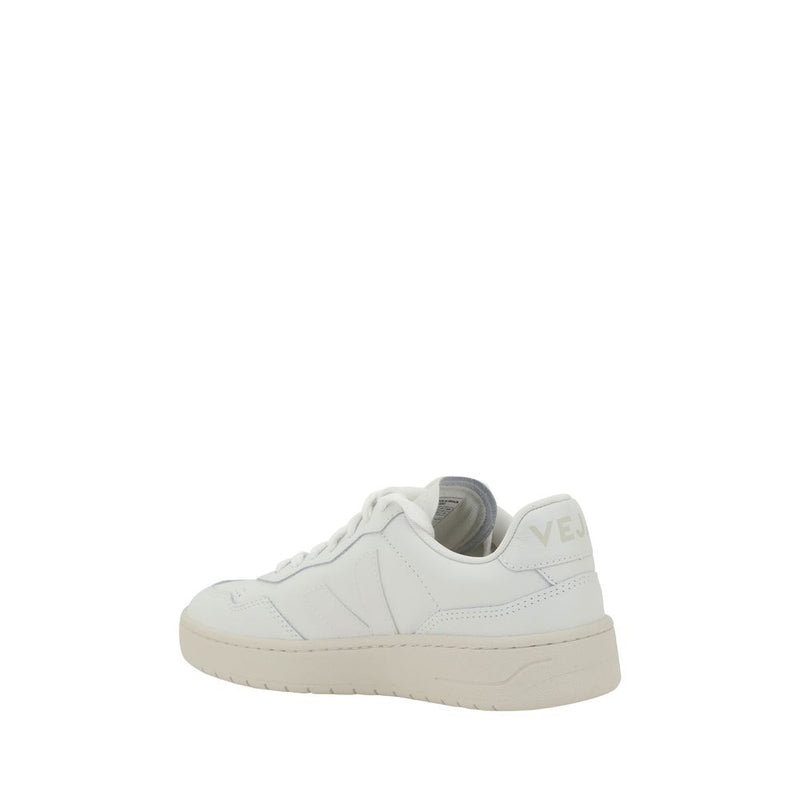 Veja White Organic Leather Low Top Sneakers for Women
