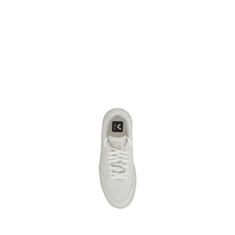 Veja White Organic Leather Low Top Sneakers for Women