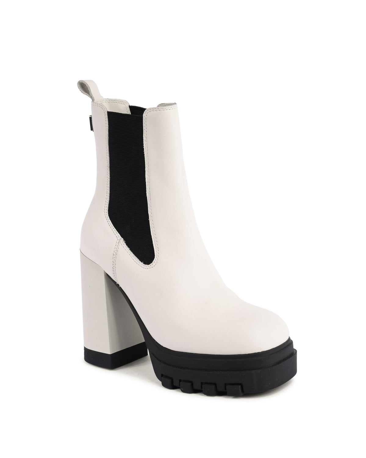 Tommy Hilfiger White Leather Ankle Boots for Women