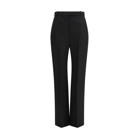 Alexander McQueen Black Cotton Dress Pants for Women - IT40 | M