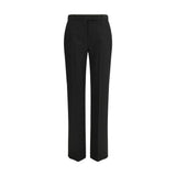 Pantalon en laine noir Alexander McQueen pour femmes