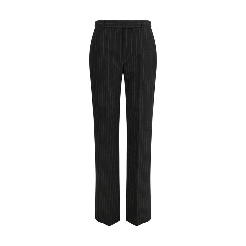 Pantalon en laine noir Alexander McQueen pour femmes