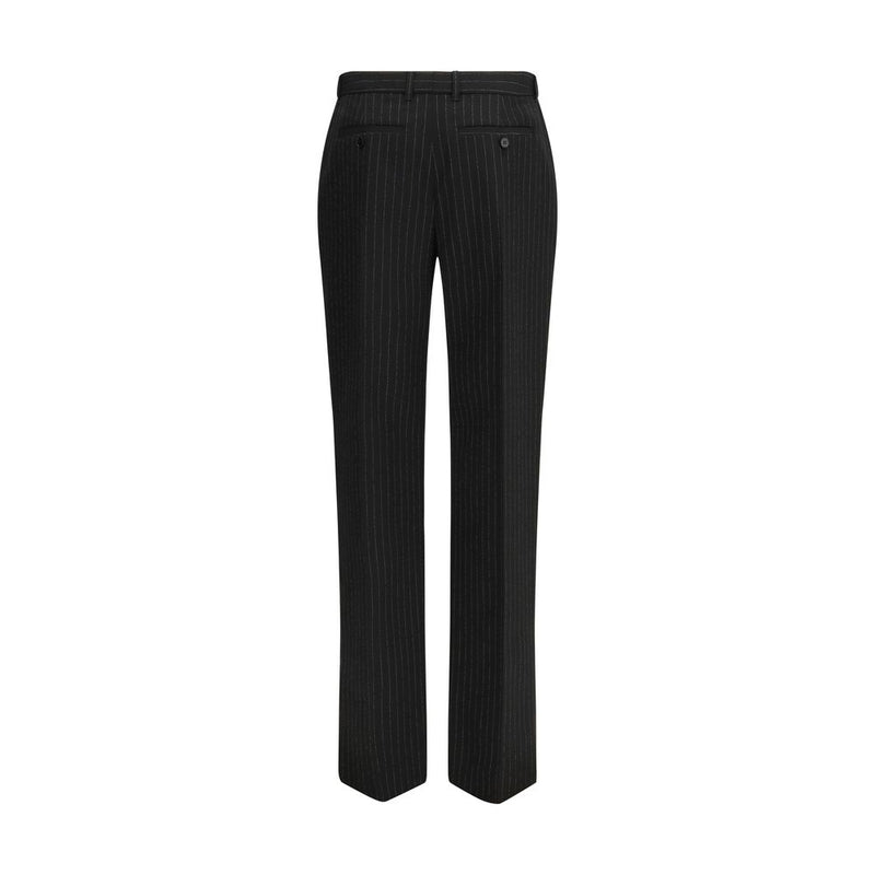 Pantalon en laine noir Alexander McQueen pour femmes
