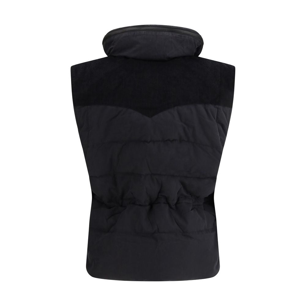 Isabel Marant Étoile Olfa Black Padded Gilet - Élégance et Confort
