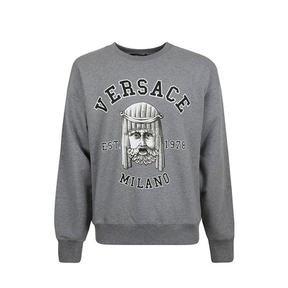 Versace Gray Cotton Sweatshirt