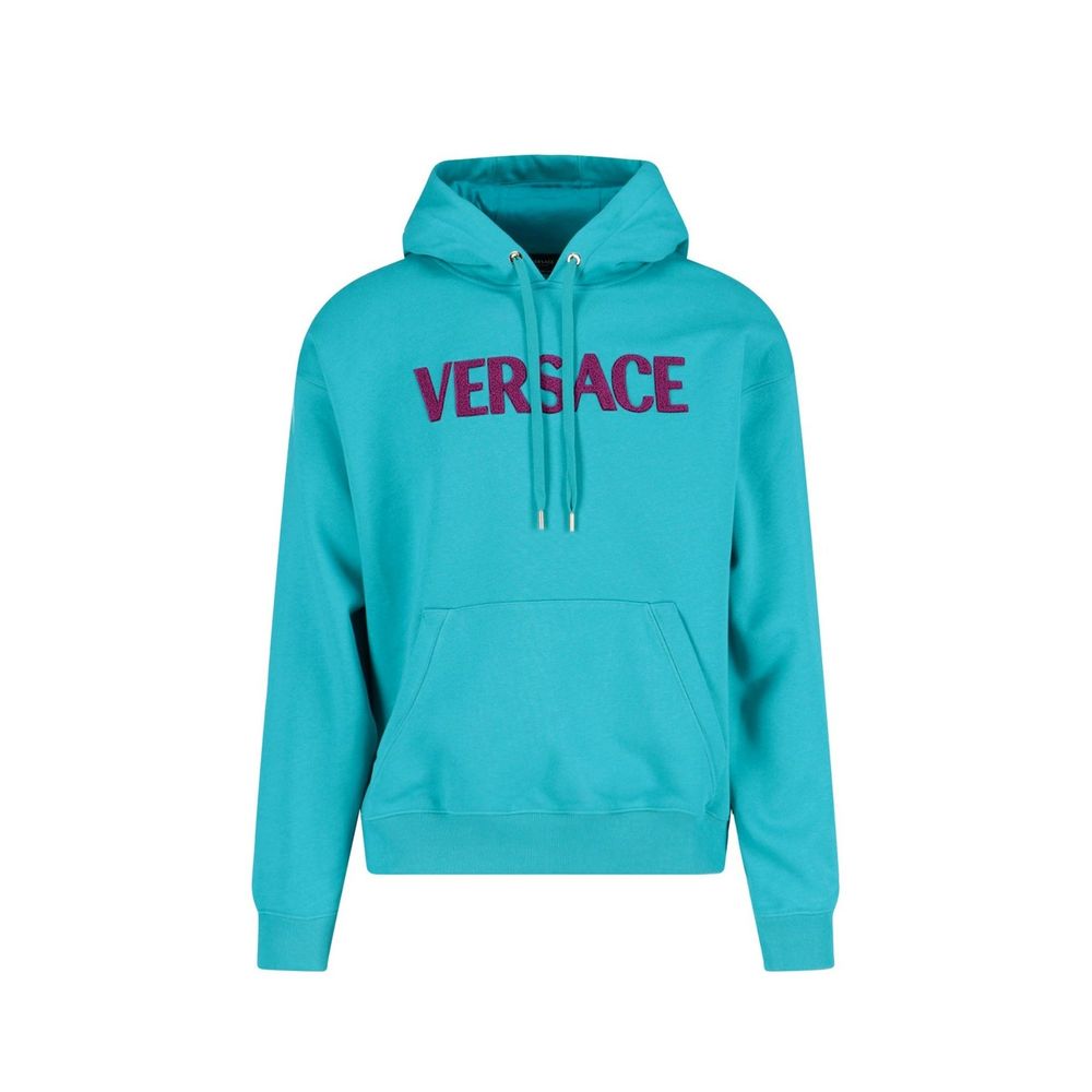 Sweat-shirt Versace bicolore en coton
