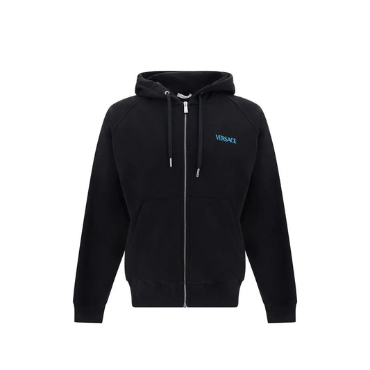 Sweat-shirt Versace en coton noir